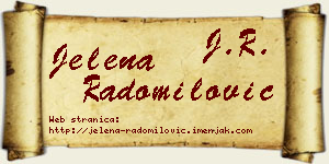 Jelena Radomilović vizit kartica